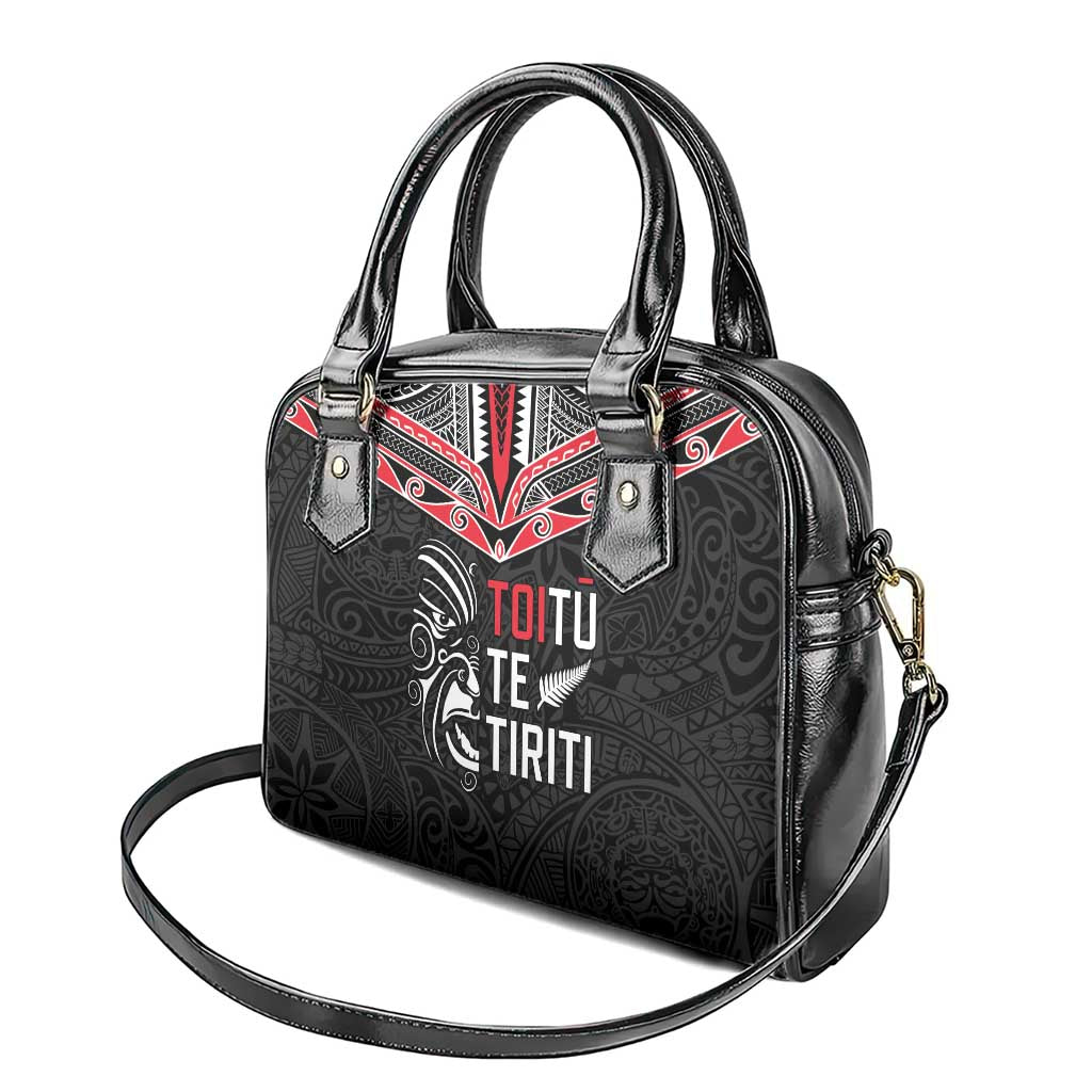 Aotearoa Toitu Te Tiriti Shoulder Handbag New Zealand Honour The Treaty LT05 - Polynesian Pride