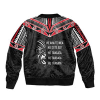 Aotearoa Toitu Te Tiriti Sleeve Zip Bomber Jacket New Zealand Honour The Treaty LT05 - Polynesian Pride
