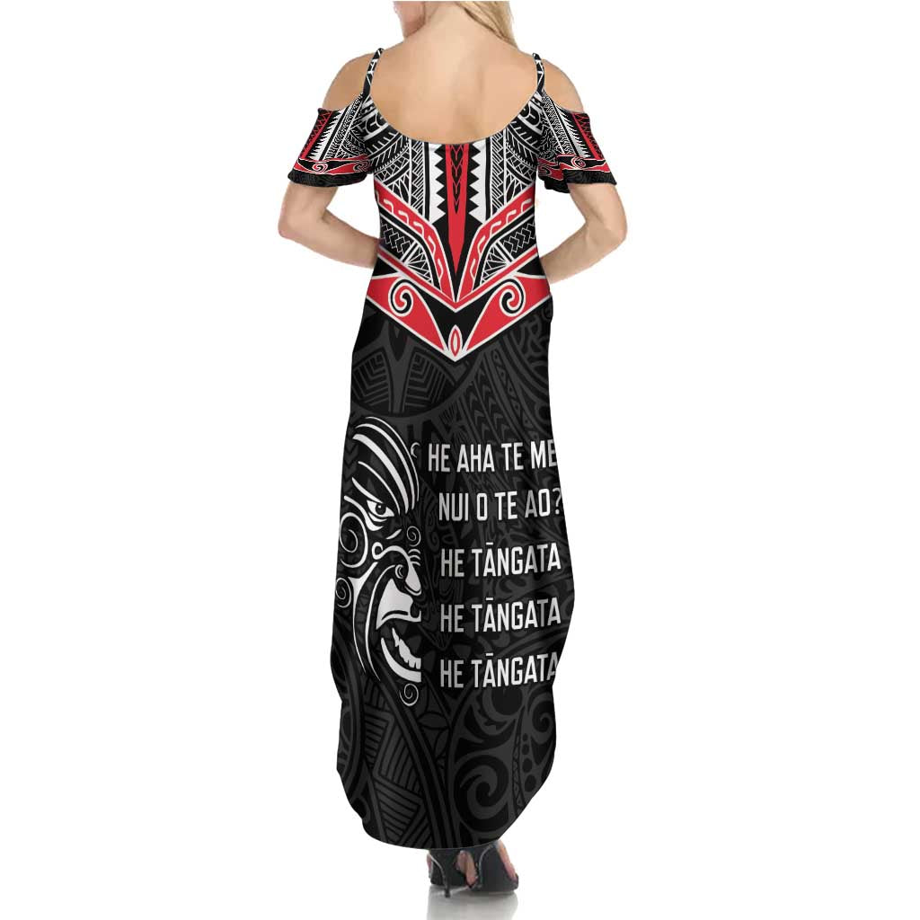 Aotearoa Toitu Te Tiriti Summer Maxi Dress New Zealand Honour The Treaty LT05 - Polynesian Pride