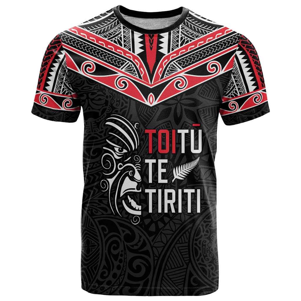 Aotearoa Toitu Te Tiriti T-Shirt - New Zealand Honour The Treaty LT05 Black - Polynesian Pride