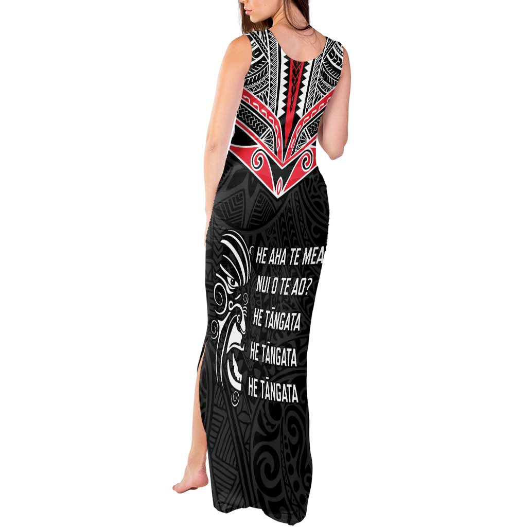 Aotearoa Toitu Te Tiriti Tank Maxi Dress New Zealand Honour The Treaty LT05 - Polynesian Pride