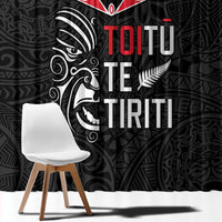 Aotearoa Toitu Te Tiriti Window Curtain New Zealand Honour The Treaty LT05 - Polynesian Pride