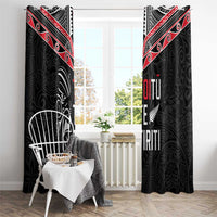 Aotearoa Toitu Te Tiriti Window Curtain New Zealand Honour The Treaty LT05 - Polynesian Pride