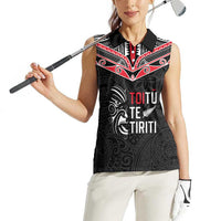Aotearoa Toitu Te Tiriti Women Sleeveless Polo Shirt New Zealand Honour The Treaty LT05 - Polynesian Pride