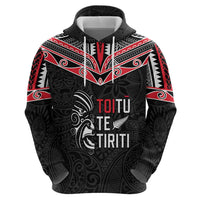 Aotearoa Toitu Te Tiriti Zip Hoodie New Zealand Honour The Treaty LT05 - Polynesian Pride