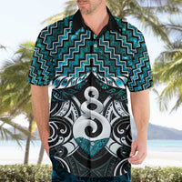 New Zealand Maori Hawaiian Shirt Poutama Pikorua Turquoise Paua Shell LT05 - Polynesian Pride