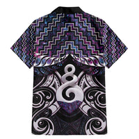 New Zealand Maori Family Matching Mermaid Dress and Hawaiian Shirt Poutama Pikorua Purple Paua Shell LT05 - Polynesian Pride