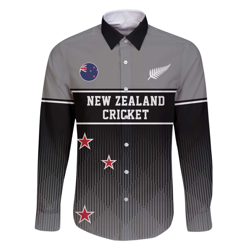 Custom New Zealand Cricket Family Matching Long Sleeve Bodycon Dress and Hawaiian Shirt Black Cap Unbeatable LT05 Dad's Shirt - Long Sleeve Black - Polynesian Pride