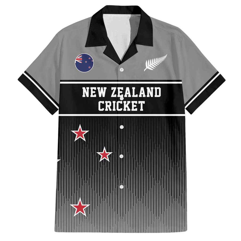 Custom New Zealand Cricket Family Matching Off Shoulder Maxi Dress and Hawaiian Shirt Black Cap Unbeatable LT05 Dad's Shirt - Short Sleeve Black - Polynesian Pride
