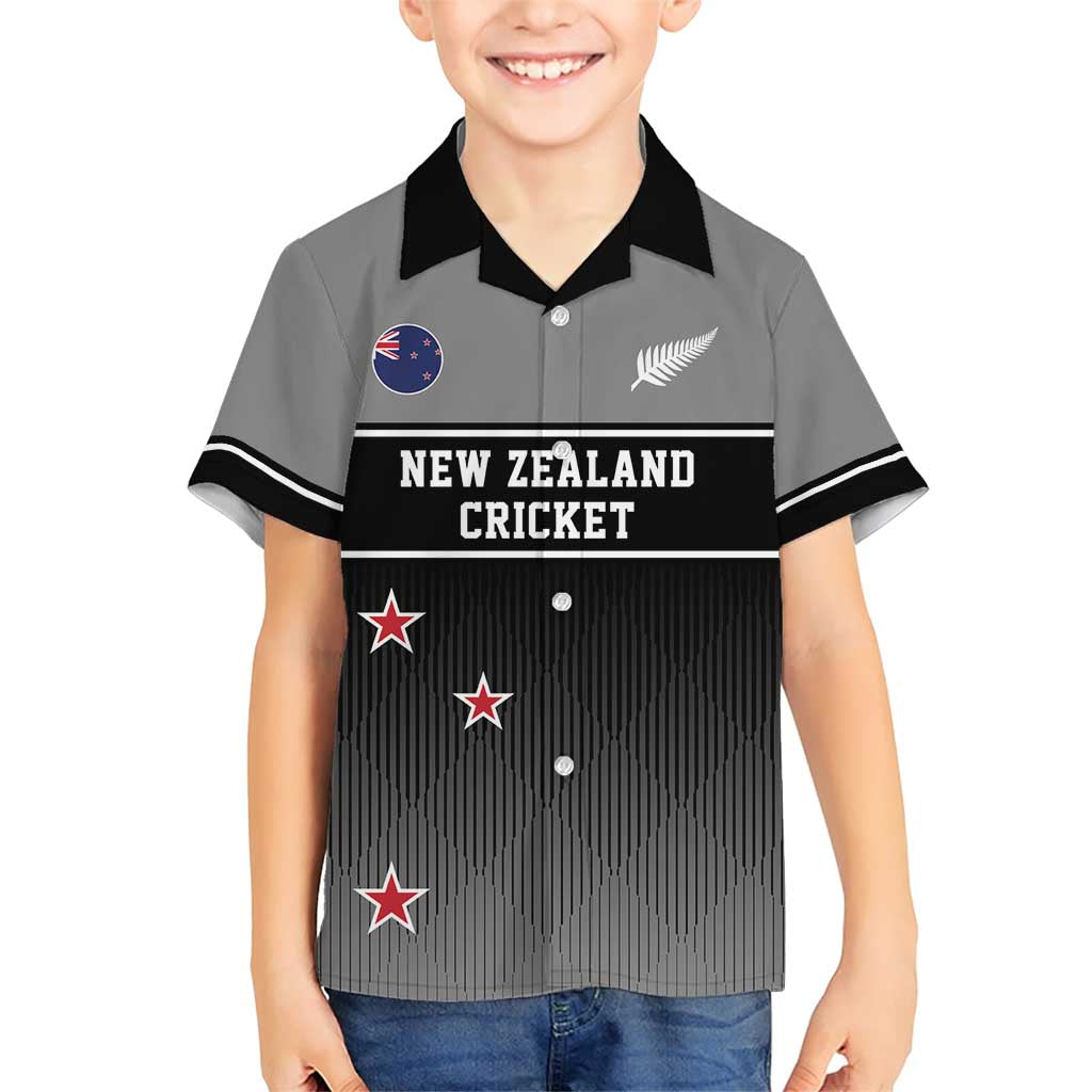 Custom New Zealand Cricket Family Matching Short Sleeve Bodycon Dress and Hawaiian Shirt Black Cap Unbeatable LT05 Son's Shirt Black - Polynesian Pride