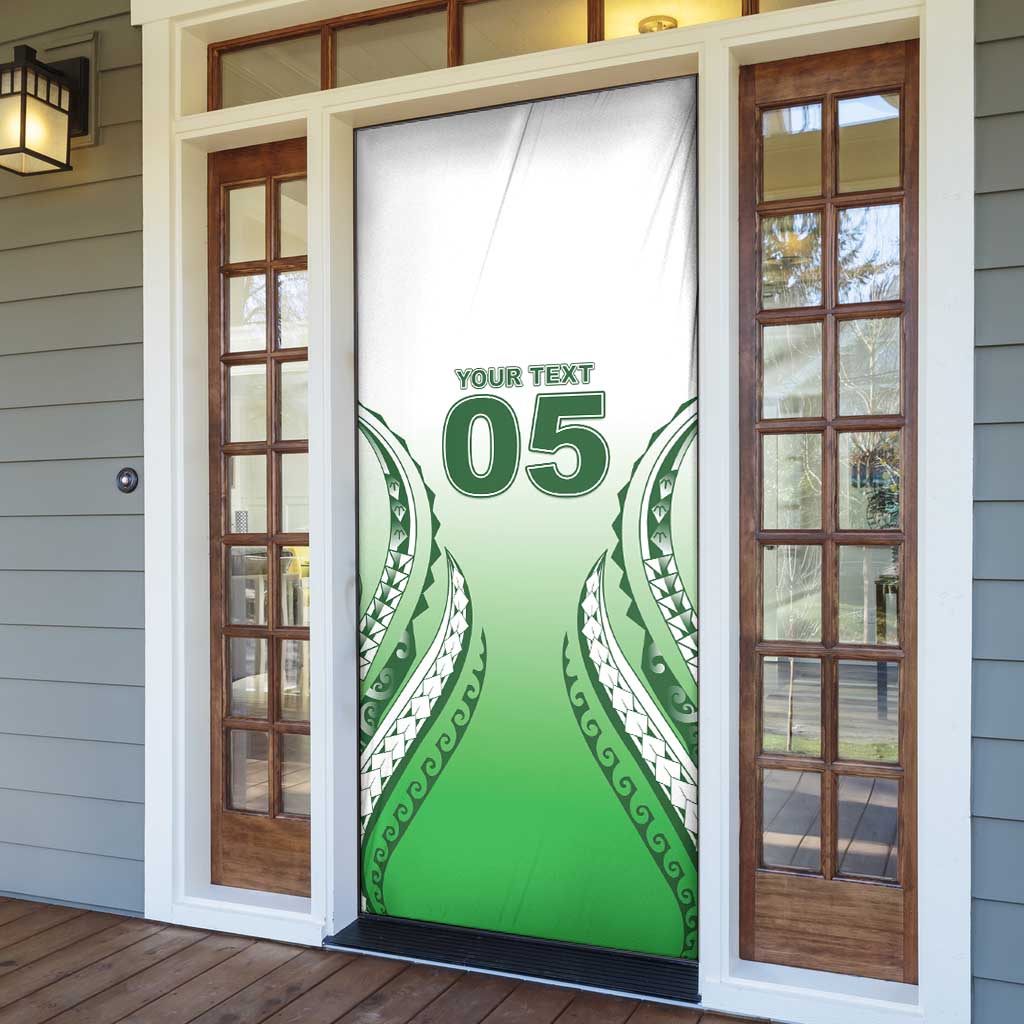 Custom Cook Islands Avaiki Rugby Door Cover Go Champions LT05 - Polynesian Pride