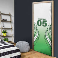 Custom Cook Islands Avaiki Rugby Door Cover Go Champions LT05 - Polynesian Pride