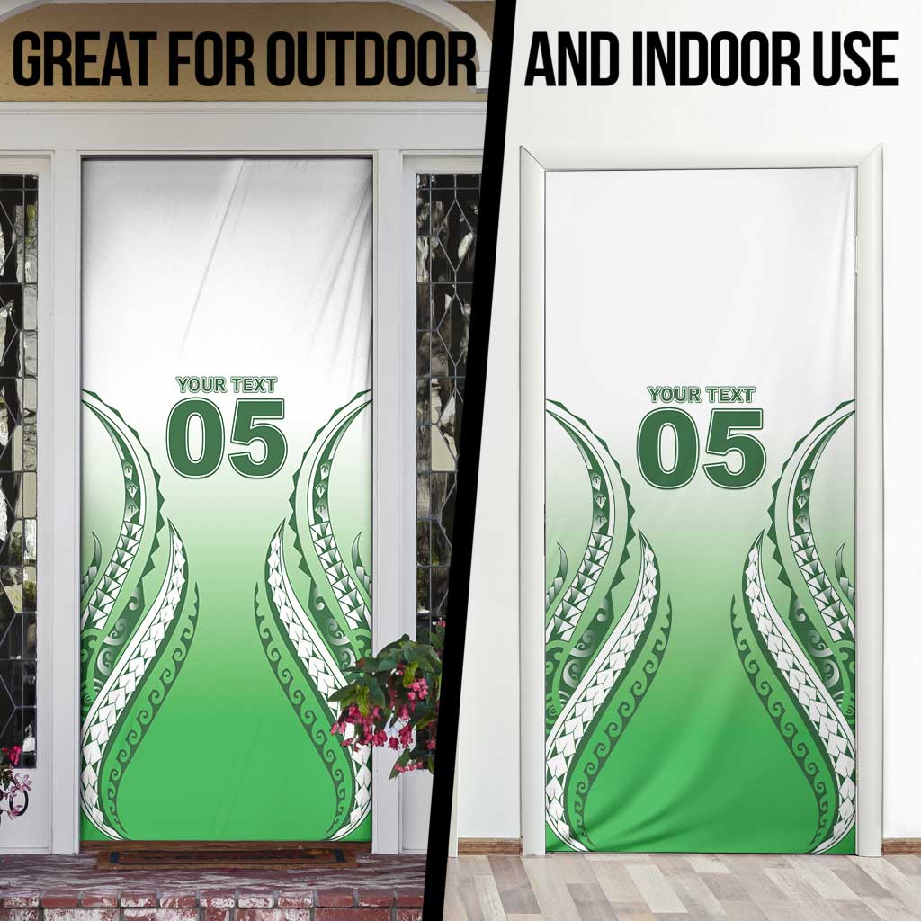 Custom Cook Islands Avaiki Rugby Door Cover Go Champions LT05 - Polynesian Pride