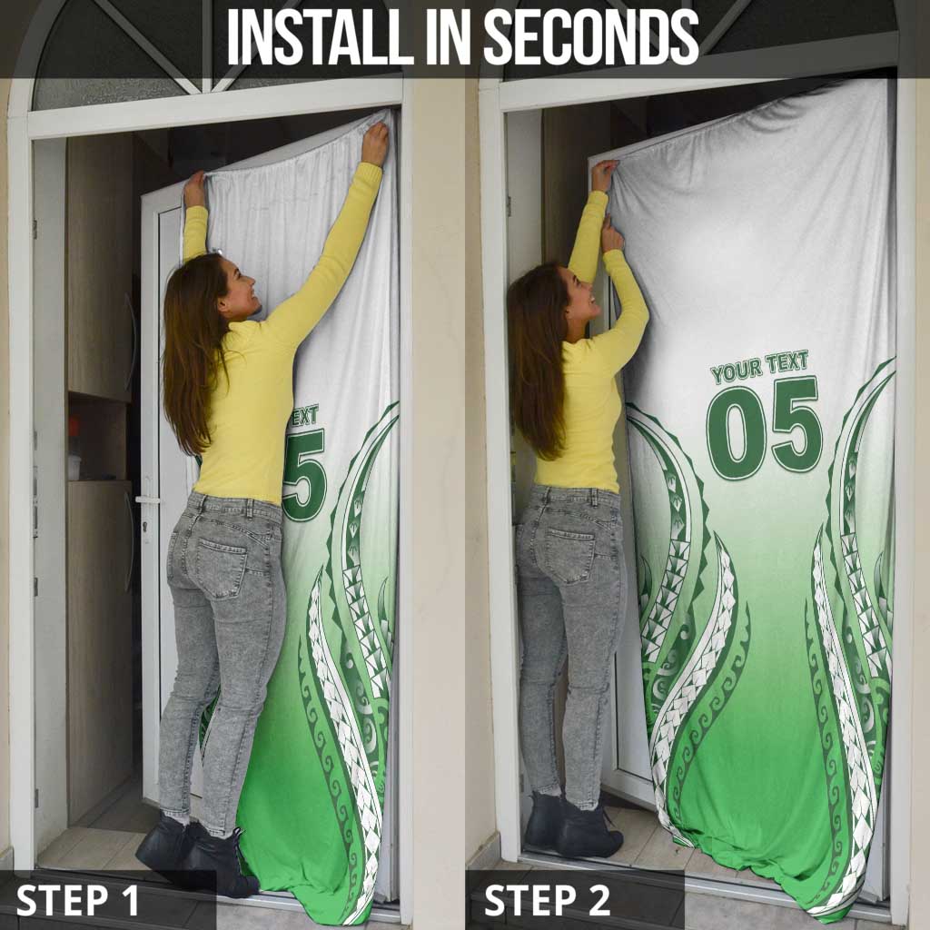 Custom Cook Islands Avaiki Rugby Door Cover Go Champions LT05 - Polynesian Pride