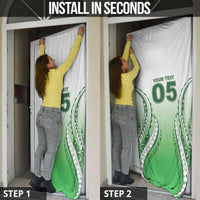 Custom Cook Islands Avaiki Rugby Door Cover Go Champions LT05 - Polynesian Pride