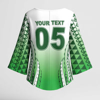 Custom Cook Islands Avaiki Rugby Kimono Sleeve Blouse Go Champions LT05 - Polynesian Pride