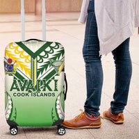 Cook Islands Avaiki Rugby Luggage Cover Go Champions LT05 Green - Polynesian Pride