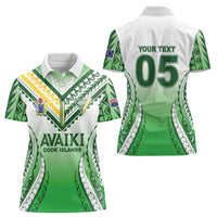 Custom Cook Islands Avaiki Rugby Women Polo Shirt Go Champions - Polynesian Pride