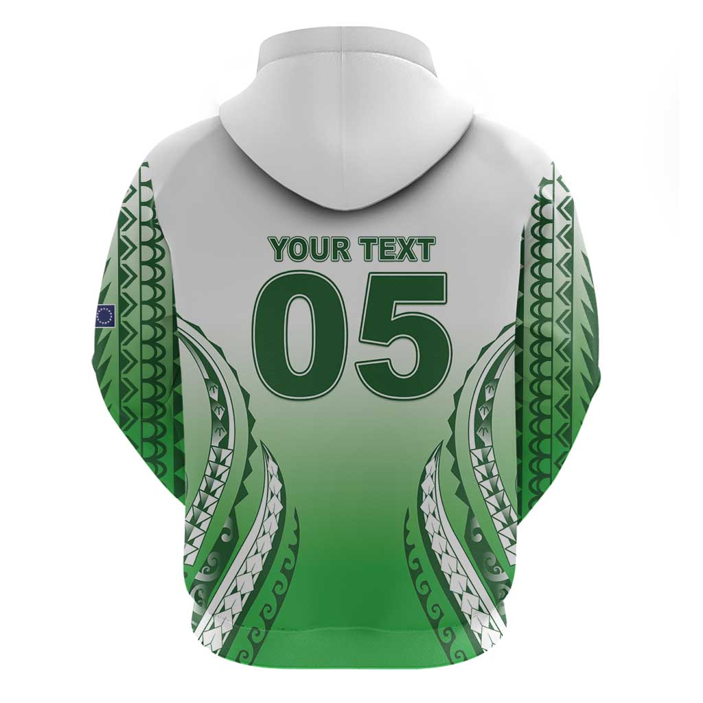 Custom Cook Islands Avaiki Rugby Zip Hoodie Go Champions - Polynesian Pride