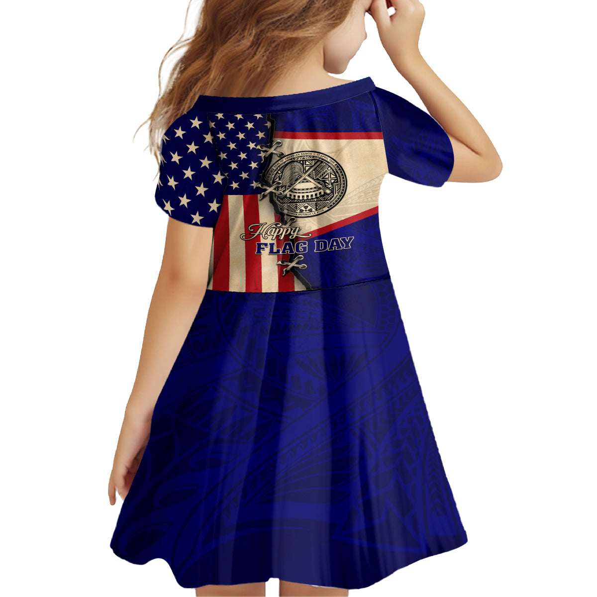 American Samoa Flag Day Family Matching Off Shoulder Maxi Dress and Hawaiian Shirt Polynesian Tribal Pattern LT05 - Polynesian Pride