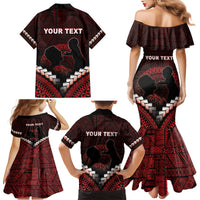Personalised Tonga Happy Father's Day Family Matching Mermaid Dress and Hawaiian Shirt Ofa Lahi Atu Dad Polynesian Tribal LT05 - Polynesian Pride