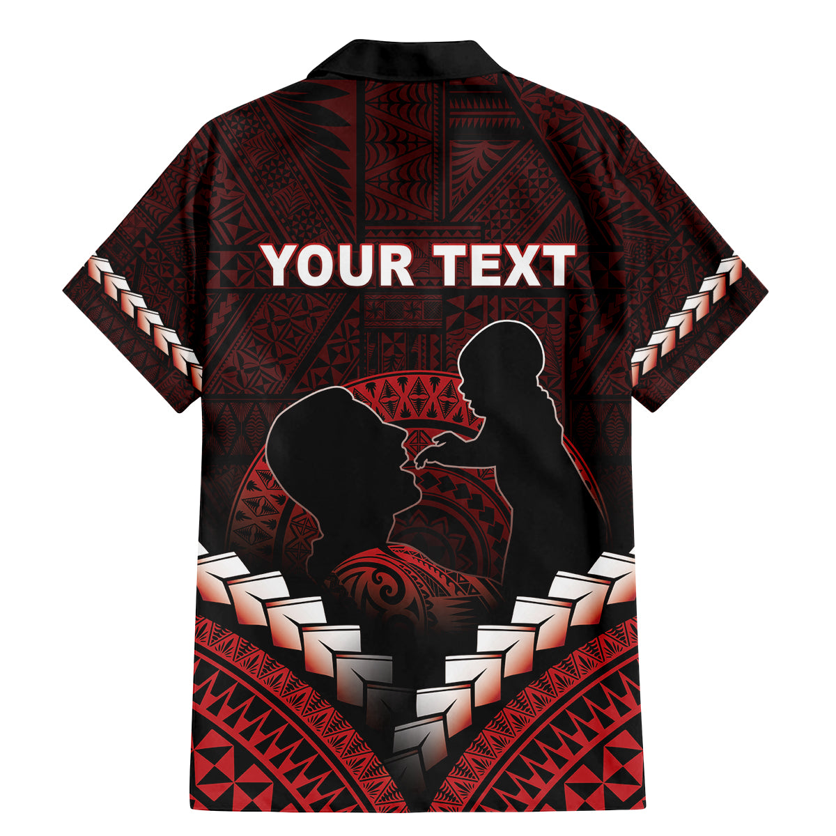 Personalised Tonga Happy Father's Day Family Matching Mermaid Dress and Hawaiian Shirt Ofa Lahi Atu Dad Polynesian Tribal LT05 - Polynesian Pride