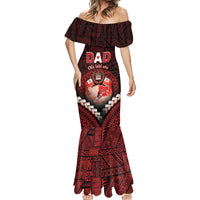 Personalised Tonga Happy Father's Day Mermaid Dress Ofa Lahi Atu Dad Polynesian Tribal LT05 - Polynesian Pride