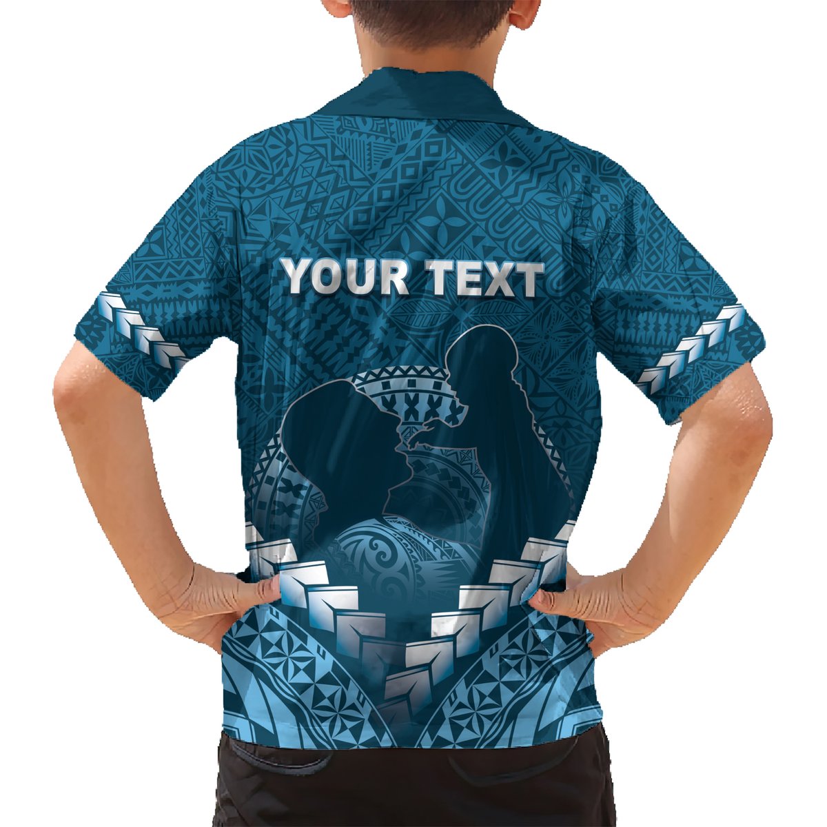 Personalised Fiji Happy Father's Day Hawaiian Shirt Au Lomani Iko Dad Polynesian Tribal LT05 - Polynesian Pride