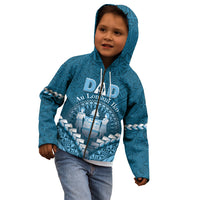 Personalised Fiji Happy Father's Day Kid Hoodie Au Lomani Iko Dad Polynesian Tribal LT05 - Polynesian Pride