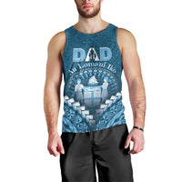Personalised Fiji Happy Father's Day Men Tank Top Au Lomani Iko Dad Polynesian Tribal LT05 - Polynesian Pride