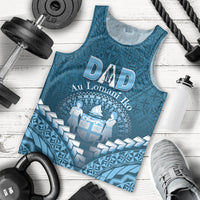 Personalised Fiji Happy Father's Day Men Tank Top Au Lomani Iko Dad Polynesian Tribal LT05 - Polynesian Pride