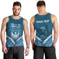 Personalised Fiji Happy Father's Day Men Tank Top Au Lomani Iko Dad Polynesian Tribal LT05 - Polynesian Pride