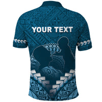 Personalised Fiji Happy Father's Day Polo Shirt Au Lomani Iko Dad Polynesian Tribal LT05 - Polynesian Pride