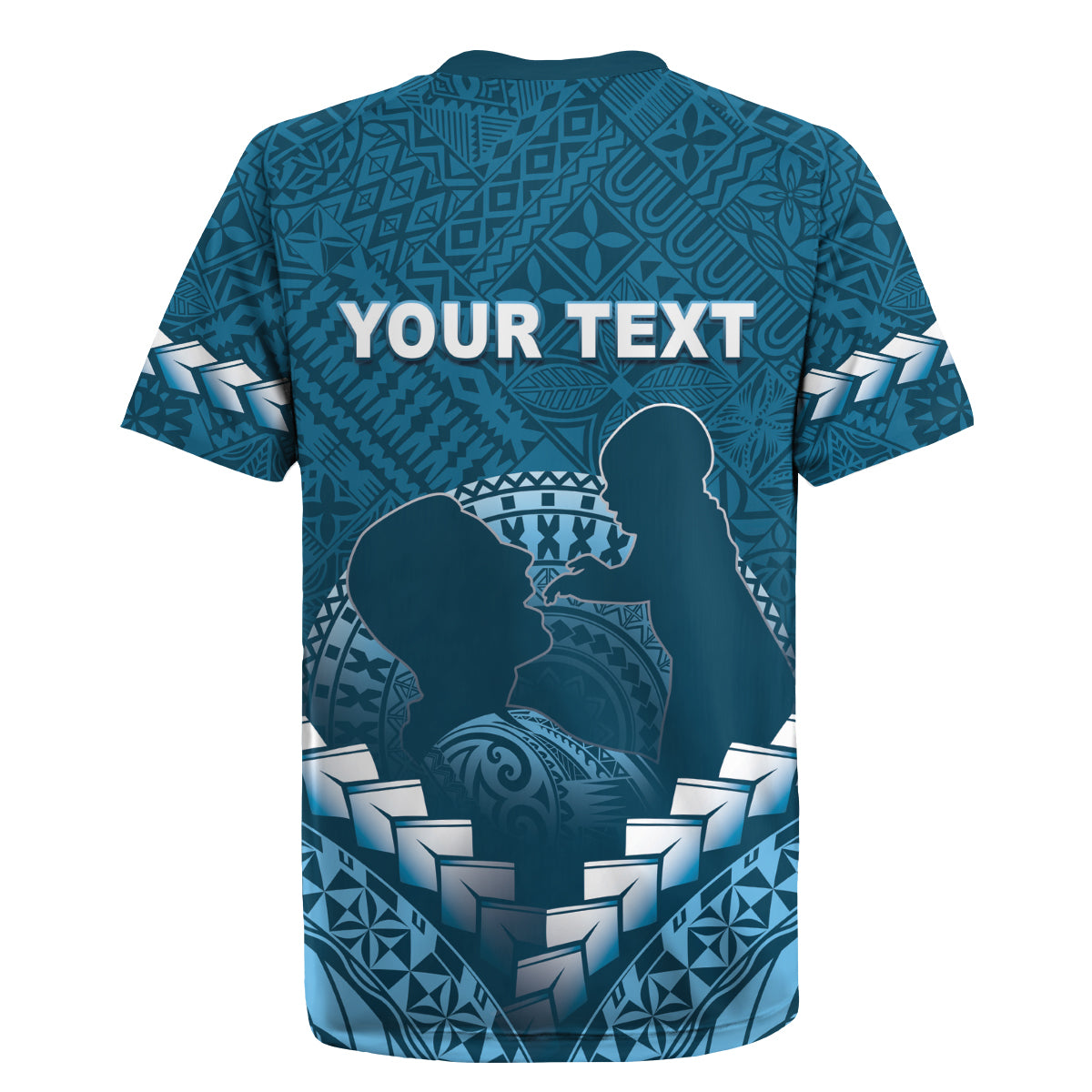 Personalised Fiji Happy Father's Day Rugby Jersey Au Lomani Iko Dad Polynesian Tribal LT05 - Polynesian Pride