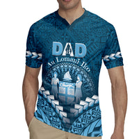 Personalised Fiji Happy Father's Day Rugby Jersey Au Lomani Iko Dad Polynesian Tribal LT05 - Polynesian Pride