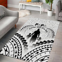New Zealand Happy Father's Day Area Rug Aroha Ahau Ki A Koe Papa Polynesian Tribal LT05 - Polynesian Pride