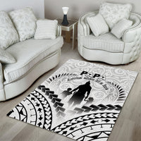 New Zealand Happy Father's Day Area Rug Aroha Ahau Ki A Koe Papa Polynesian Tribal LT05 - Polynesian Pride