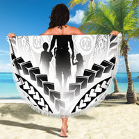 New Zealand Happy Father's Day Beach Blanket Aroha Ahau Ki A Koe Papa Polynesian Tribal LT05 - Polynesian Pride