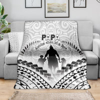 New Zealand Happy Father's Day Blanket Aroha Ahau Ki A Koe Papa Polynesian Tribal LT05 - Polynesian Pride