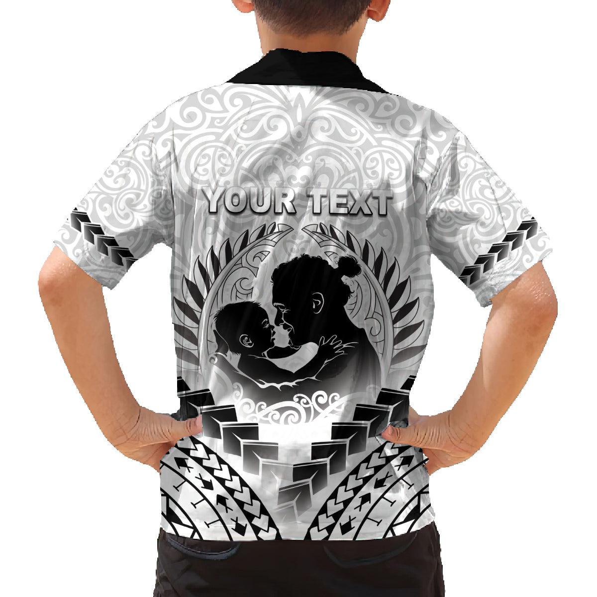 Personalised New Zealand Happy Father's Day Family Matching Off Shoulder Maxi Dress and Hawaiian Shirt Aroha Ahau Ki A Koe Papa Polynesian Tribal LT05 - Polynesian Pride