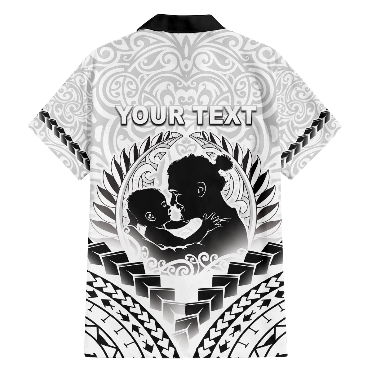 Personalised New Zealand Happy Father's Day Family Matching Puletasi and Hawaiian Shirt Aroha Ahau Ki A Koe Papa Polynesian Tribal LT05 - Polynesian Pride