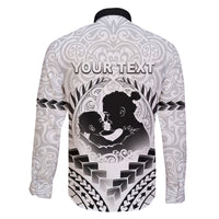 Personalised New Zealand Happy Father's Day Family Matching Puletasi and Hawaiian Shirt Aroha Ahau Ki A Koe Papa Polynesian Tribal LT05 - Polynesian Pride