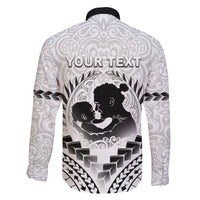 Personalised New Zealand Happy Father's Day Family Matching Short Sleeve Bodycon Dress and Hawaiian Shirt Aroha Ahau Ki A Koe Papa Polynesian Tribal LT05 - Polynesian Pride