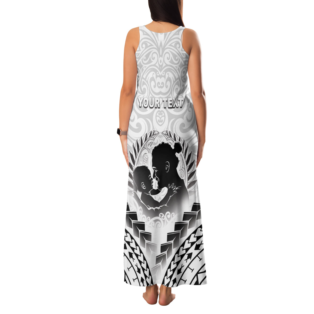 Personalised New Zealand Happy Father's Day Family Matching Tank Maxi Dress and Hawaiian Shirt Aroha Ahau Ki A Koe Papa Polynesian Tribal LT05 - Polynesian Pride