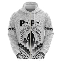 Personalised New Zealand Happy Father's Day Hoodie Aroha Ahau Ki A Koe Papa Polynesian Tribal LT05 - Polynesian Pride