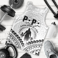 Personalised New Zealand Happy Father's Day Men Tank Top Aroha Ahau Ki A Koe Papa Polynesian Tribal LT05 - Polynesian Pride