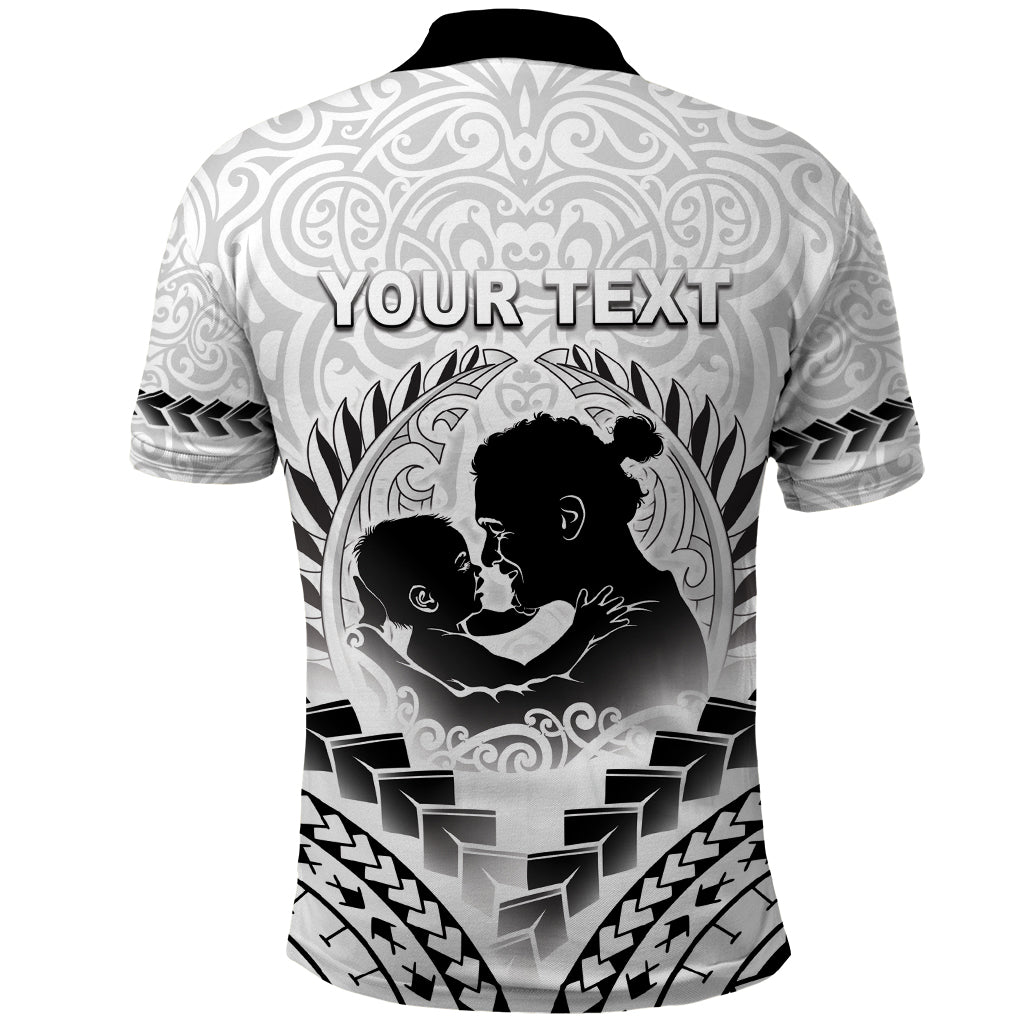 Personalised New Zealand Happy Father's Day Polo Shirt Aroha Ahau Ki A Koe Papa Polynesian Tribal LT05 - Polynesian Pride
