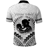 Personalised New Zealand Happy Father's Day Polo Shirt Aroha Ahau Ki A Koe Papa Polynesian Tribal LT05 - Polynesian Pride