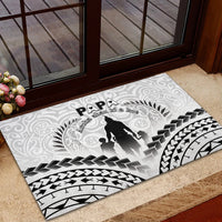 New Zealand Happy Father's Day Rubber Doormat Aroha Ahau Ki A Koe Papa Polynesian Tribal LT05 - Polynesian Pride