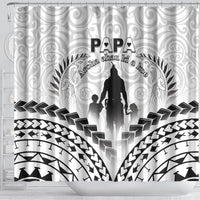 New Zealand Happy Father's Day Shower Curtain Aroha Ahau Ki A Koe Papa Polynesian Tribal LT05 - Polynesian Pride